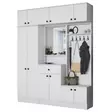 Hallmöbel Hanah Home EA108 Vit Spånskiva 179,6x226,4x35,5 cm - Hallskåp - 8683743764556 - 1