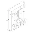 Hallmöbel Hanah Home EA108 Vit Spånskiva 179,6x226,4x35,5 cm - Hallskåp - 8683743764556 - 9