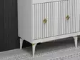 Konsolbord Hanah Home Midas Vit Guld Spånskiva 150x79x40 cm - Byråer och skåp - 8683742835806 - 4
