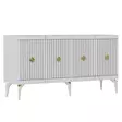 Konsolbord Hanah Home Midas Vit Guld Spånskiva 150x79x40 cm - Byråer och skåp - 8683742835806 - 6