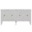 Konsolbord Hanah Home Midas Vit Guld Spånskiva 150x79x40 cm - Byråer och skåp - 8683742835806 - 1