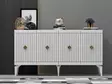 Konsolbord Hanah Home Midas Vit Guld Spånskiva 150x79x40 cm - Byråer och skåp - 8683742835806 - 2
