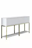 Konsolbord Hanah Home Lord Vit Guld Spånskiva 150x80x30 cm - Byråer och skåp - 8684282484066 - 1