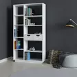 Bokhylla Hanah Home Luma Vit Spånskiva 80,4x188,6x25 cm - Bokhyllor - 8682870101326 - 3