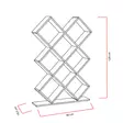 Bokhylla Hanah Home Kumsal Vit Spånskiva 90x129x19,5 cm - Bokhyllor - 8681181980316 - 4