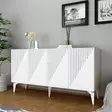 Konsolbord Hanah Home Draw Vit Spånskiva 150x79x40 cm - Byråer och skåp - 8683742689386 - 3