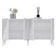 Konsolbord Hanah Home Draw Vit Spånskiva 150x79x40 cm - Byråer och skåp - 8683742689386 - 7
