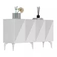 Konsolbord Hanah Home Draw Vit Spånskiva 150x79x40 cm - Byråer och skåp - 8683742689386 - 6