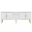 TV-bänk Hanah Home Cey Vit Spånskiva 120x30x45 cm - TV-bänkar - 8683742102236 - 5