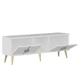 TV-bänk Hanah Home Cey Vit Spånskiva 120x30x45 cm - TV-bänkar - 8683742102236 - 4