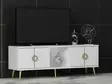 TV-bänk Hanah Home Cey Vit Spånskiva 120x30x45 cm - TV-bänkar - 8683742102236 - 3