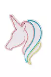 Väggdekor Plast Led Wallity Unicorn Vit Blå Gul Plast 30x40 cm - Ljussmycken och ljusfigurer - 8683743970506 - 6