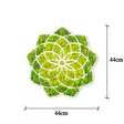 Väggdekor Trä Wallity Daisy Grön Vit MDF 44x44 cm - Dekorationer, prydnadsföremål - 8683342206716 - 6