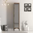 Garderob Hanah Home Kumsal R Valnöt Spånskiva 40x47,5x201,4 cm - Garderober - 8684282088806 - 3