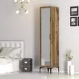 Garderob Hanah Home Kumsal R Valnöt Spånskiva 40x47,5x201,4 cm - Garderober - 8684282088806 - 6