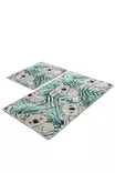 Badrumsmatta Set Mijölnir Flerfärgad 100% Polyester Antibakteriell Halkfri 50x60 cm & 60x100 cm - Badrumsmattor och våtrumsmattor - 8681875666786 - 1