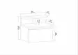 Sängbord Hanah Home Alice Ek Spånskiva 39,8x31,9x35 cm - Nattduksbord - 8683743119936 - 6
