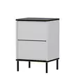 Sängbord Hanah Home Imaj Vit Marmormönster Spånskiva 40x60x35 cm - Nattduksbord - 8683742131236 - 10