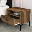 Sängbord Hanah Home Lizbon 532 Valnöt Spånskiva 56x50,8x40 cm - Nattduksbord - 8683743327676 - 4