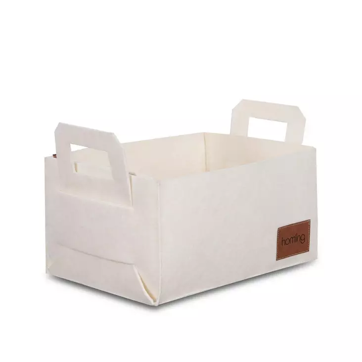 Filtkorg Aberto Design HMY 6266 Cream Filt 30x20x15 cm - Förvaringslådor och korgar - 8683342858366 - 1