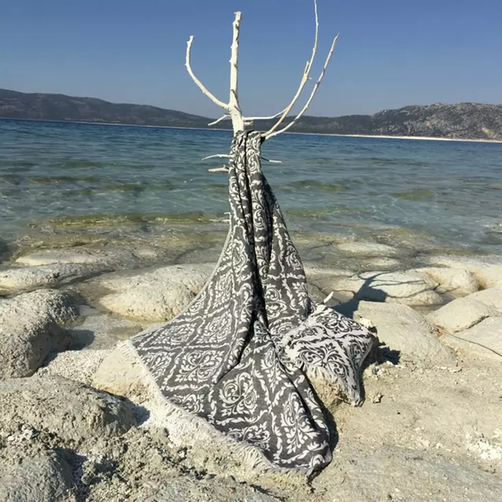 Fouta Mijölnir Svart 100% Bomull 90x170 cm - Handdukar - 8683342757386 - 1