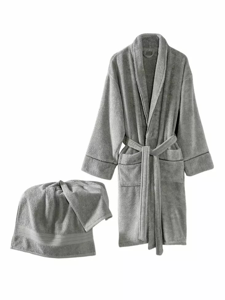 Badrockset Mijölnir Grå 100% Bomull L-XL & 50x90 cm - Handdukar - 8683742576716 - 1