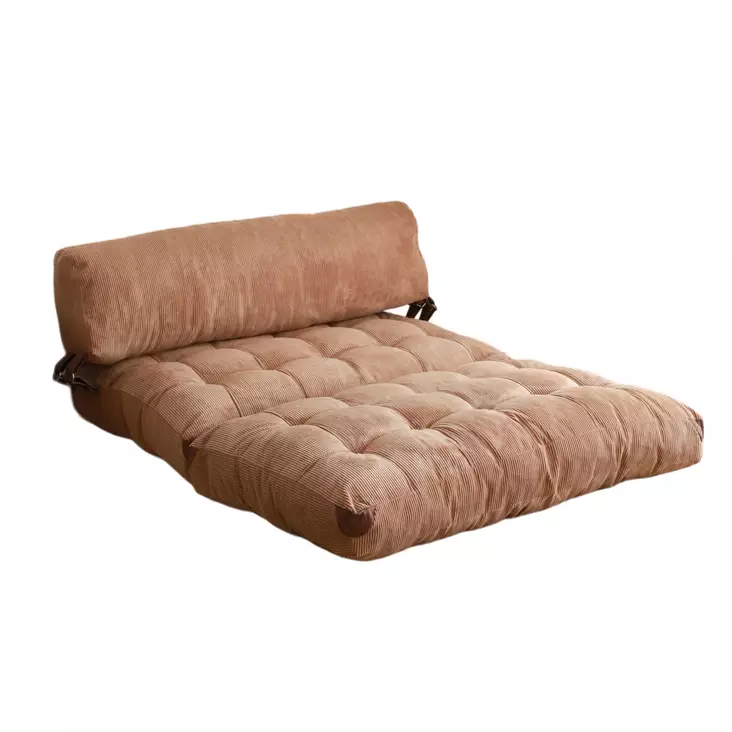 2-sits bäddsoffa Atelier del Sofa Fold Kadife Camel Polyester 120x75x79 cm - Bäddsoffor - 8684282400226 - 1