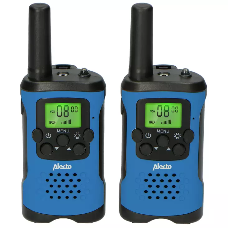 Walkie-Talkie Set | 2 handenheter | Upp till 7 km | Frekvenskanaler: 8 | PTT / VOX | 24 h standby | Headsetutgång | Inbyggd ficklampa | Svart - Walkie-talkies och megafoner - 8712412585786 - 10