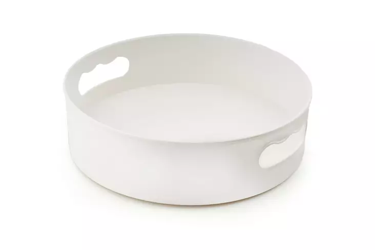 Bricka Hermia Vit Plast 22x7 cm - Serveringsfat - 8683342632546 - 1