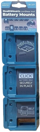 StealthMounts batterihållare för Makita 18v LXT 6st - Batterier och laddare - 6503279365916 - 1