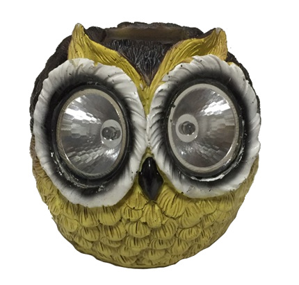 Solcellsbelysning uggla 12cm - Solcellslampor - 6438168097886 - 1