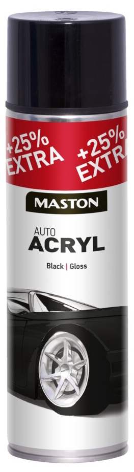 Maston Spray-maali kiilt=C3=A4v=C3=A4 musta - Billackfärger - 6412490024956 - 1