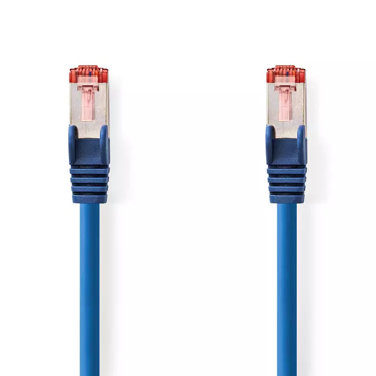 CAT6 Nätverkskabel | RJ45 hane | RJ45 hane | S/FTP | 1.00 m | Rund | LSZH | Blå | Label - Dator och nätverk - 5412810423316 - 1