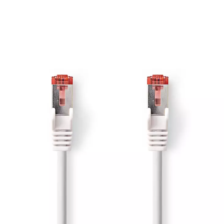 CAT6 Nätverkskabel | RJ45 hane | RJ45 hane | S/FTP | 30.0 m | Rund | LSZH | Vit | Kuvert - Dator och nätverk - 5412810278596 - 1