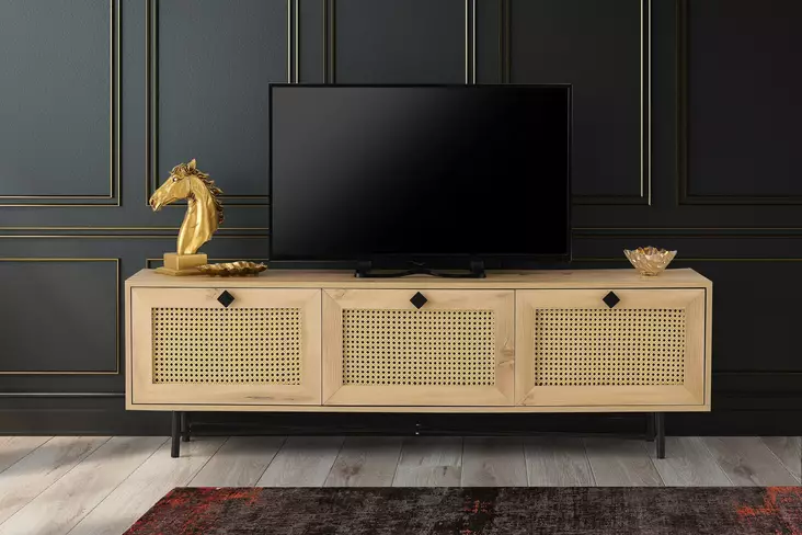 TV-bänk Hanah Home Alcazar 180 Ek Spånskiva 180x60x40 cm - TV-bänkar - 8682870168596 - 1