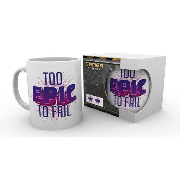 Doom 2 "Gaming too epic" -muki p=C3=A4=C3=A4kuva=20 - Gaming och film muggar - 5028486359196 - 1