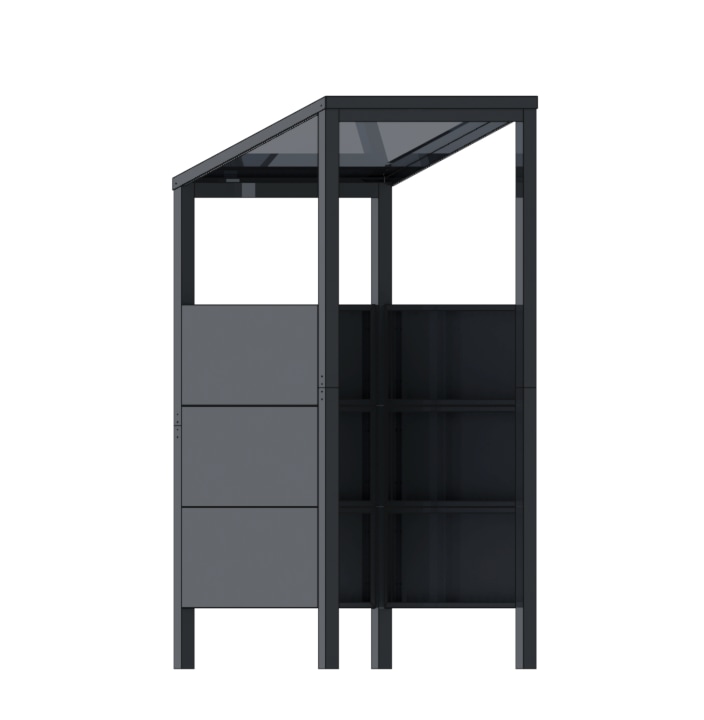 Green Land M aluminium soptunneskydd - Avfalls- och sandbehållare - 6438014325606 - 1