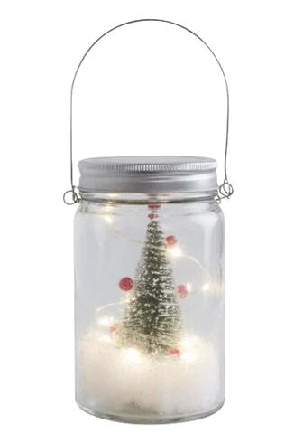 Holly lasipurkki - Dekorationsljus - 6435200280176 - 1