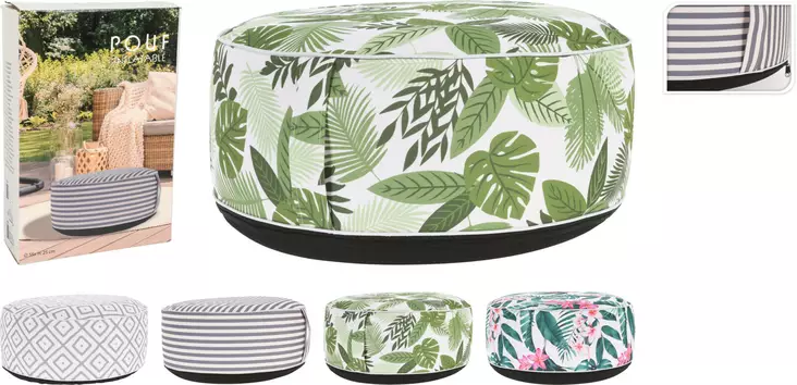 Uppblåsbar Sittpuff 55x25 cm - Trädgårdsstolar och soffor - 8720573923026 - 1