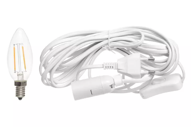 Johtosarja katkaisijalla ja lampulla 5m - Dekorationsljus - 6410412972026 - 1