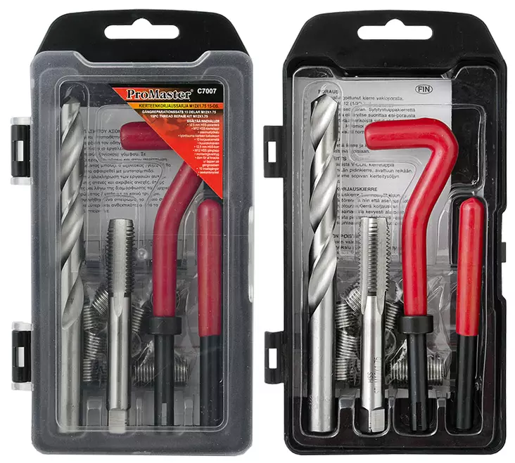 Gängreparationssats m12x1.75 - Skruvverktyg - 6420286870076 - 1