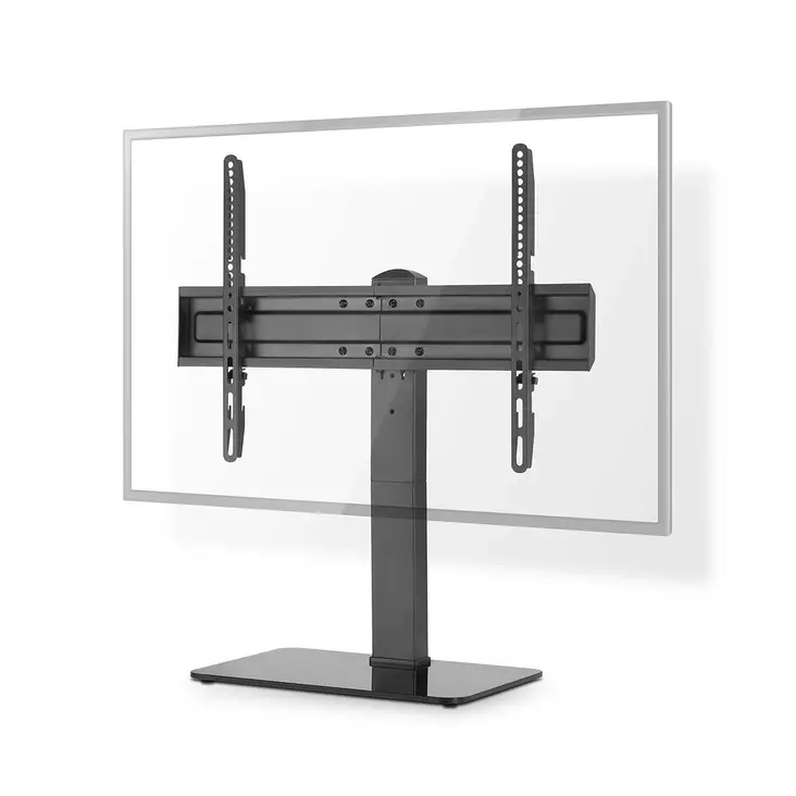 Fast TV Stand | 37 - 70 " | Maximal skärmvikt som stöds: 40 kg | Justerbar förinställda höjder | Härdat glas / Stål | Svart - TV-stativ - 5412810450336 - 1