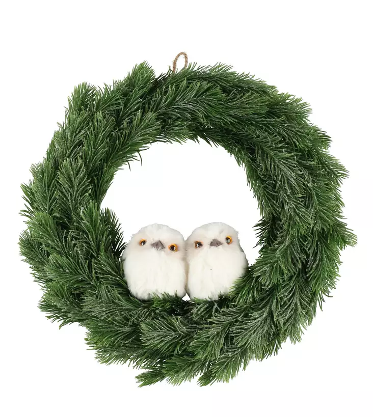 Kranssi kaksi p=C3=B6ll=C3=B6=C3=A4 30 cm - Juldekorationer och textilier - 6410416188966 - 1