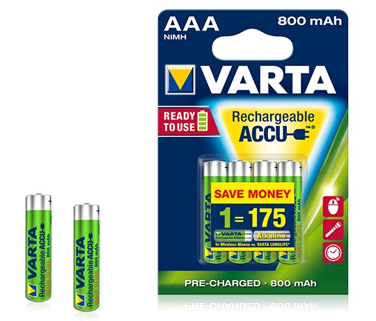 Varta Power Batteri AAA 800 mAh 4 st - Nedis produkter - 4008496550616 - 1