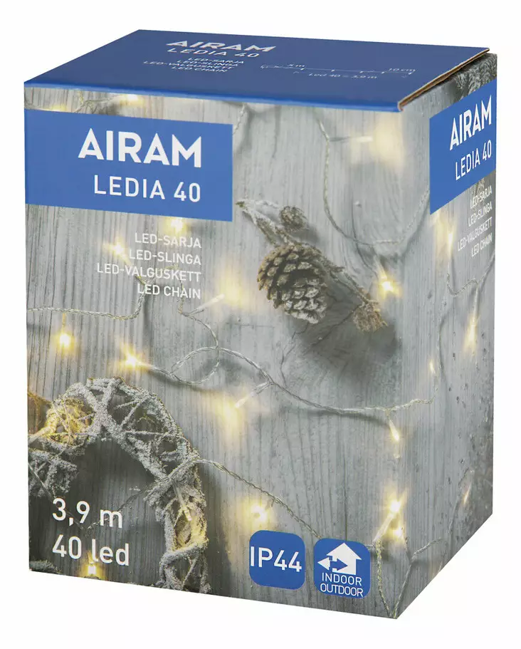 Led-sarja Ledia 40 l=C3=A4mmin valkoinen - Dekorationsljus - 6435200249296 - 1