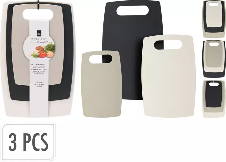 Mångsidig Skärbrädaset - Tre Storlekar, Tre Färger - Köksredskap - 8720573839266 - 1