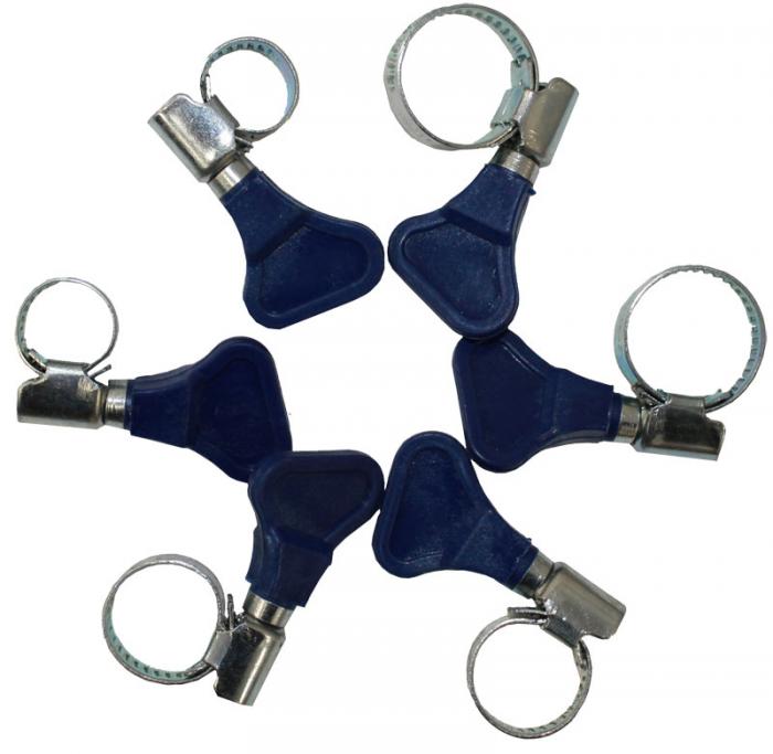 Letkunkiristin siipiruuvilla 6 kpl p=C3=A4=C3=A4kuva=20 - Slangklämmor - 6430074690236 - 1