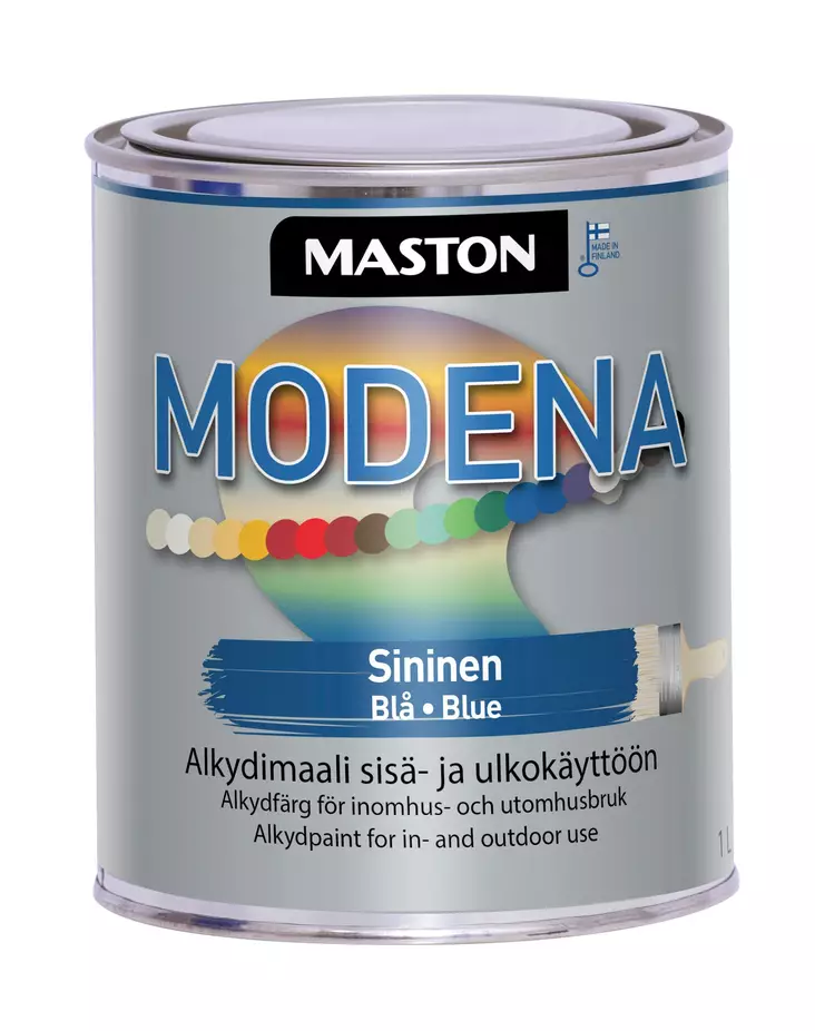 Maali Modena sininen 1 L - Metall- och möbelmålningar - 6412496040066 - 1