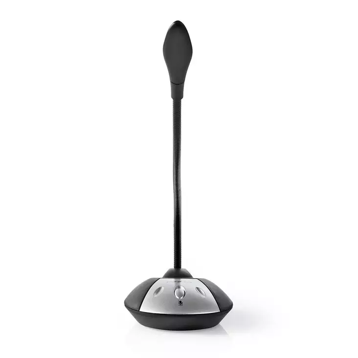 Mikrofon | Används för: Dator / Skrivbord | Trådbundet | USB-A Male | På / av-knapp | Hörlursuttag - Mikrofoner och karaokemaskiner - 5412810286966 - 1