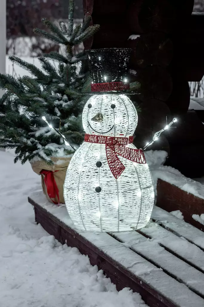 Niclas lumiukko k. 72 cm 60 led ip4 - Dekorationsljus - 6435200288776 - 1